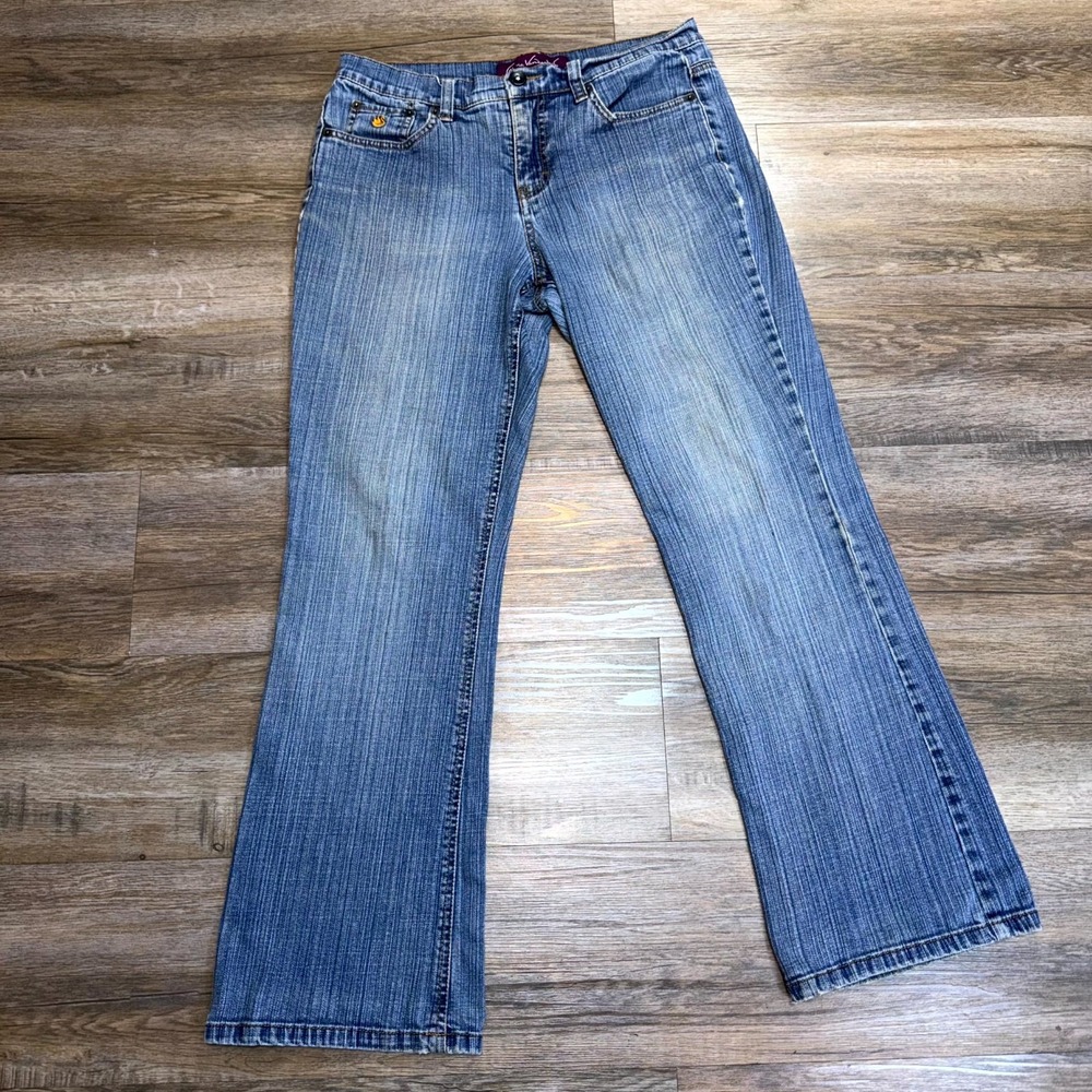 Gloria Vanderbilt Blue Denim Bootcut Jeans Womens 8 Medium Wash Cowgirl Western